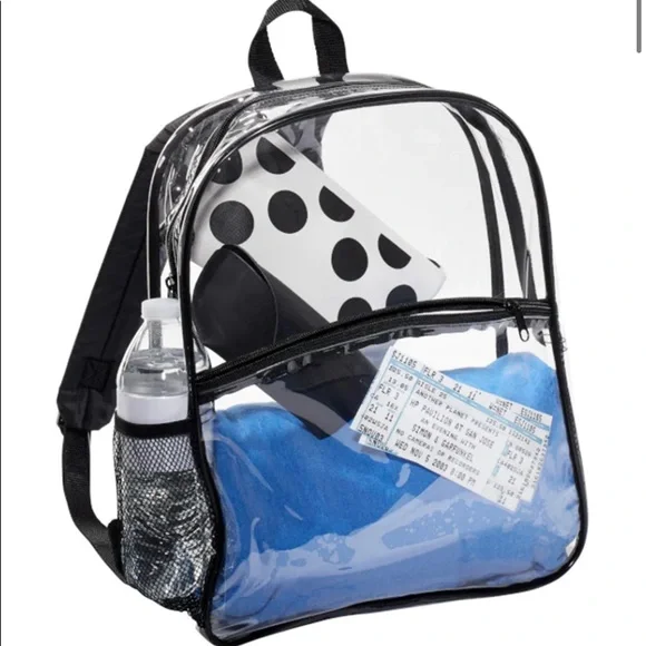 Stadium PVC Clear Adjustable Backpack - Picture 2 of 3